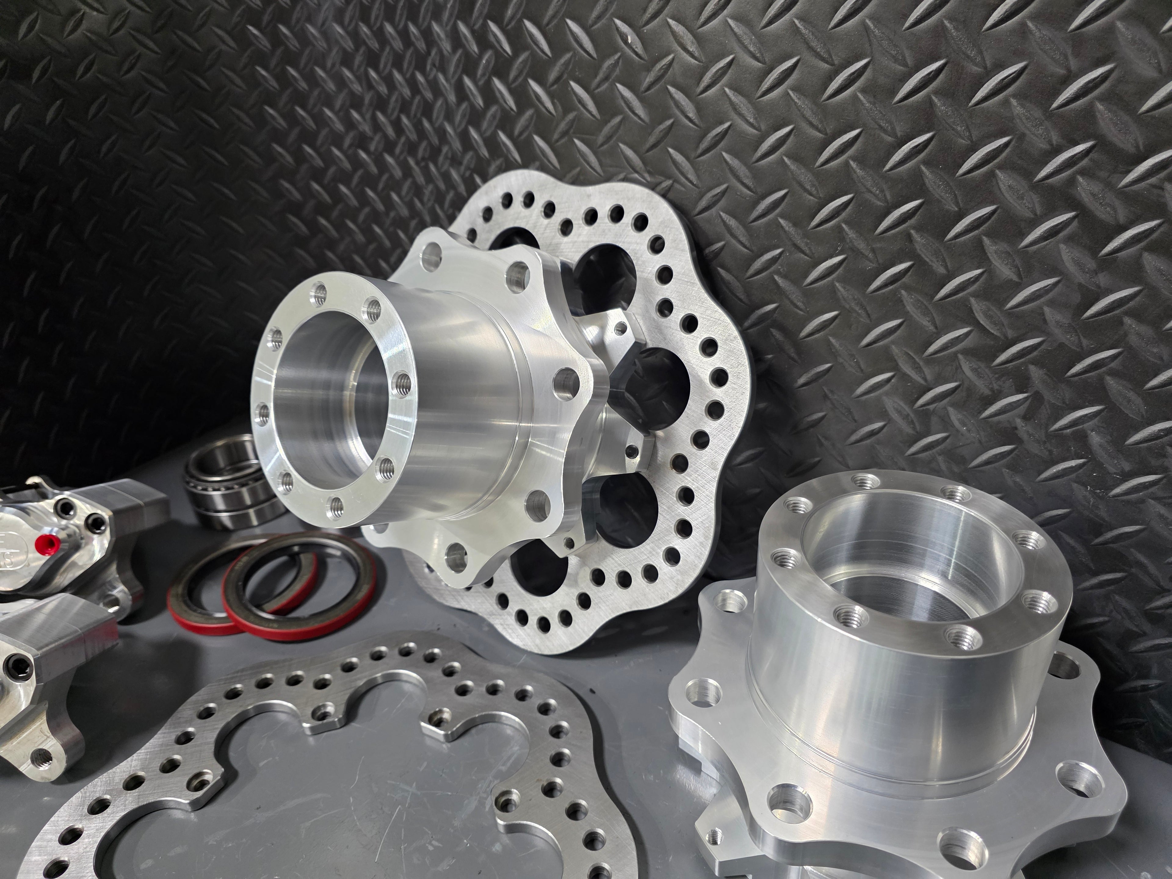 03 - 09 3rd Gen rear brake kit with single caliper using (Prolite drag race rotors)