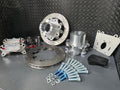 03 - 09 3rd Gen rear brake kit with single caliper using (Pro-Street Dimpled and Slotted rotors)
