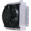 DERALE 65860 18-ROW HI-FLOW RACING FLUID COOLER WITH LOW PROFILE FAN