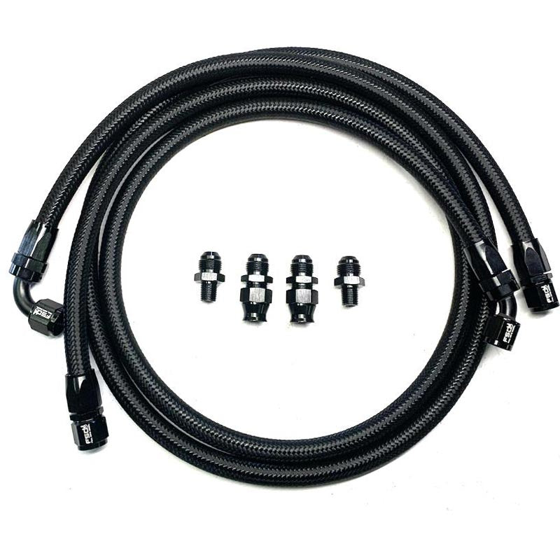 FULL SEND DIESEL FSD-10-B BRAIDED TRANSMISSION COOLER LINE KIT (HEAT EXCHANGER BYPASS)